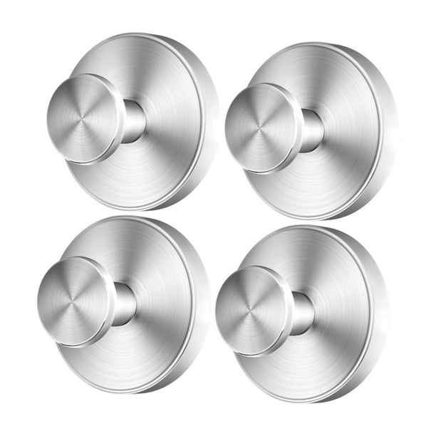 4 Piezas Tazas de Succión Tazas Ganchos de Pared Ganchos Guardando Ropa de Ducha de Barra de Ropa Moderna para Ventanas de Vidrio de Baño Bolso de Som Plateado lijado