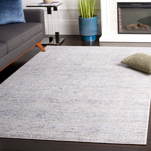 Safavieh Hunter Endika Abstract Polyester Area Rug, Ivory/Dark Gray/Sage, 5'3" x 7'6"