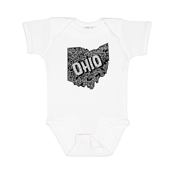 Inktastic Ohio Music Notes Boys or Girls Baby Bodysuit