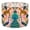 Color 3, variant on Linen Drum Lamp Shades Leopard Jungle Animal Boho Leaf Leopards Peacocks Tropical 13" x 13" x 10" Lampshade for Table Lamps Floor Lamps Lamp Shade Replacement Easy Assembly Required