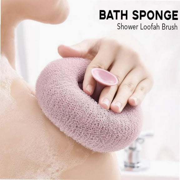 2 Counts Bath Sponge Body Brush,Bath Loofah Sponge Brush to Scrub The Body and Enjoy The Shower-Random Colors sponge baby natural sponge,Exfoliating Body Scrubber Mesh Balls