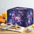 thumbnail image 4 of Xixirimido Cute Axolotl Galaxy Print Toaster Cover, Dust Proof Cover for Kitchen Small Appliance with Drawstring Toaster Protector Cover Kitchen Accessories, for 2 Slice, 4 of 7