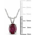 thumbnail image 3 of Everly Women's Created Ruby 10k White Gold Necklace, 3 of 5