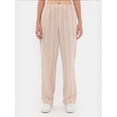thumbnail image 4 of High-Waist Striped Woven Trousers with Elastic Waist and Button Detail, 4 of 5
