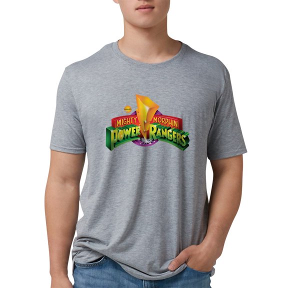 CafePress - Classic Power Rangers Logo Men's Deluxe T Shirt - Mens Tri-blend T-Shirt