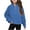 Blue C, variant on ,Girls Blouse 14-16 Plus,Winter Unisex Striped Lamb Wool Half-Zip Collared Sweater,Kids Long Sleeve Tops,Girls Clothes