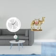 thumbnail image 2 of Adorno De Reloj De Pared Acrílico Con Grandes Números Arábigos Y Escultura De Camello De Resina Para Cocina, Estudio, Sala De Estar, Entrada., 2 of 8