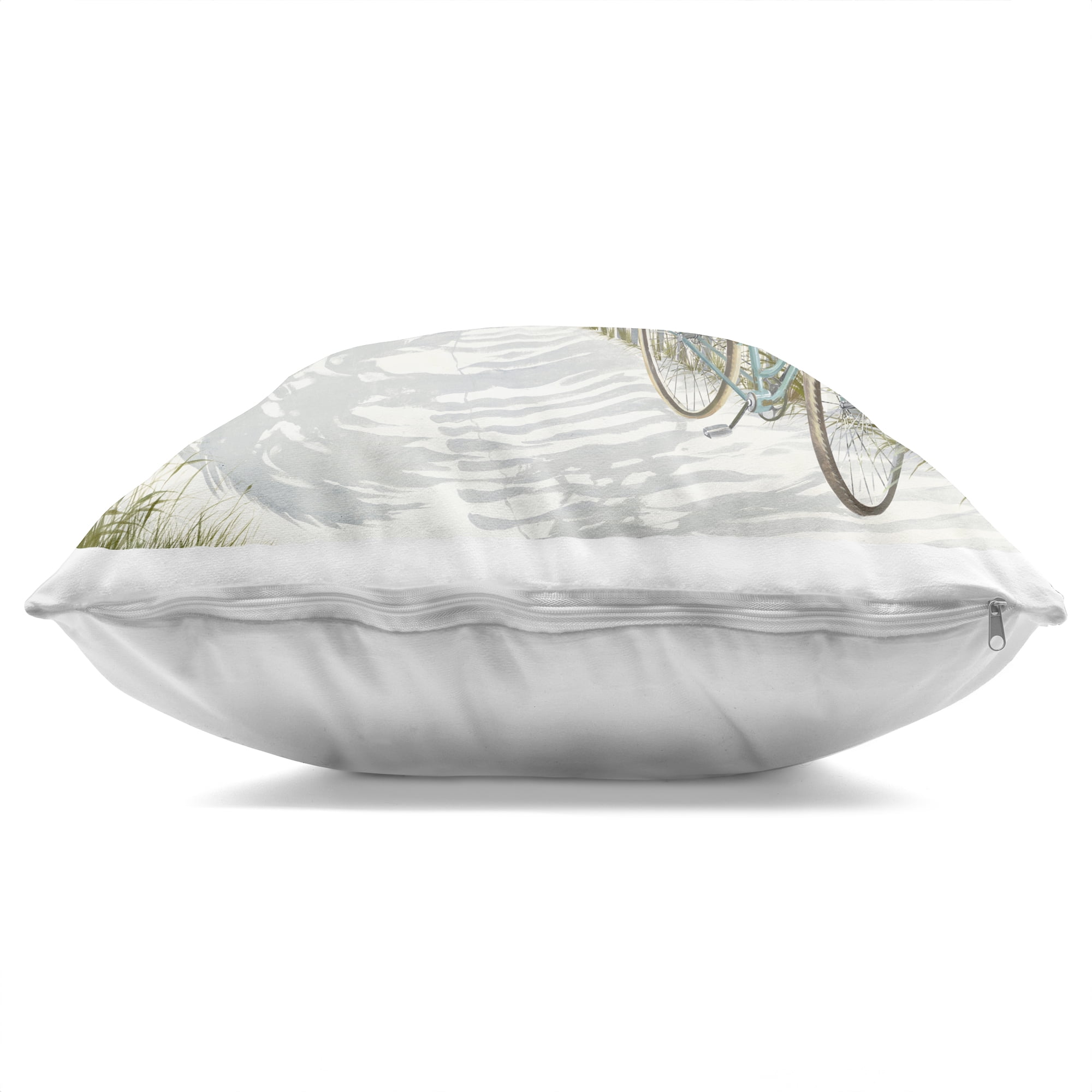 Stupell Industries Beach Bike Coastal Scene Decorative Printed Throw Pillow, design by Lorenzo Collective