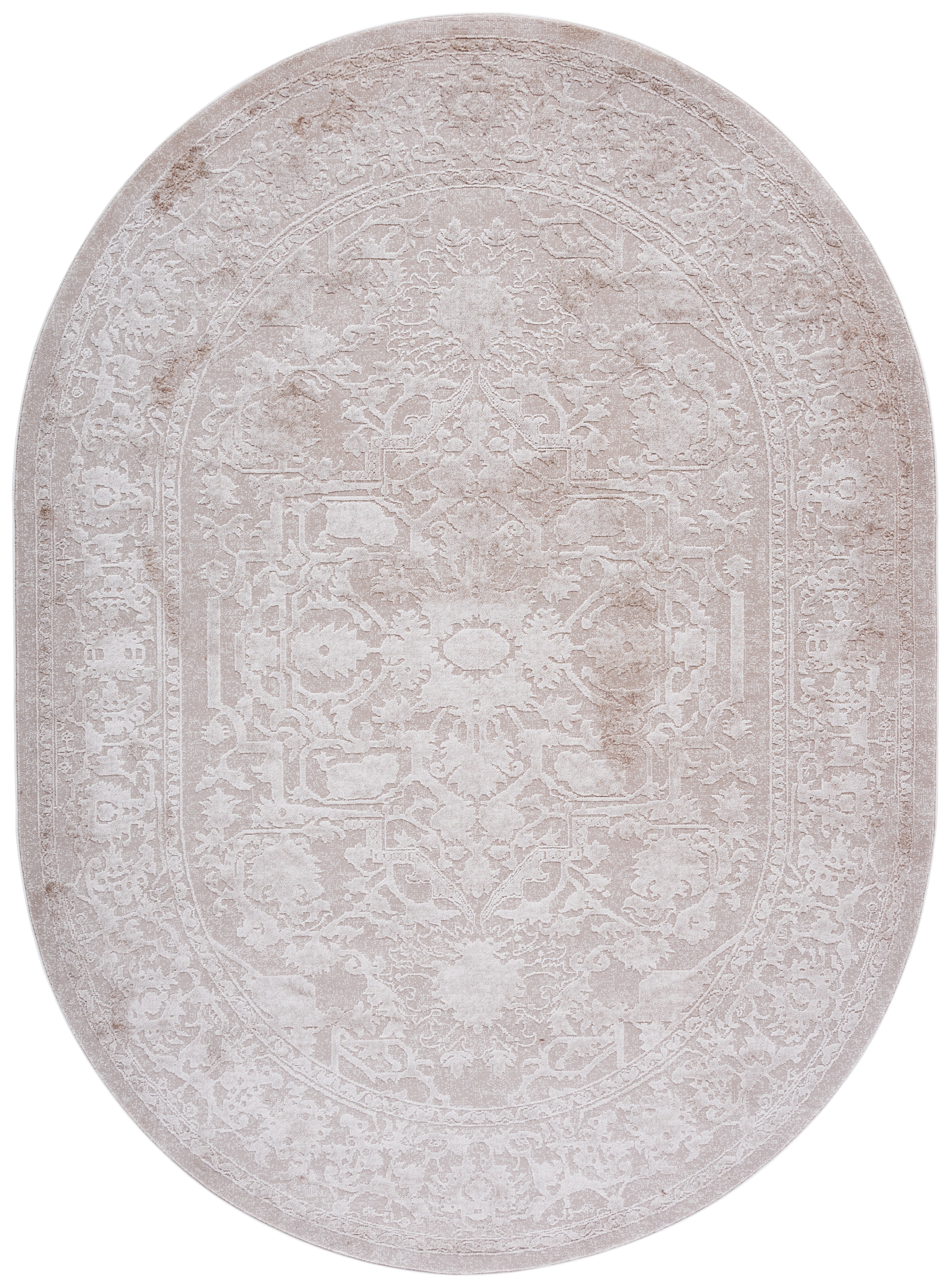 Safavieh Reflection Christy Oriental Area Rug, Creme/Ivory, 6' x 8' Oval