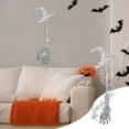 thumbnail image 4 of Halloween Wall Stickers, Glitter Witch Hat Broom Windows Clings for Halloween Party Home Decor, Witch Decals for Wall Windows DIY Party Supplies, 4 of 5