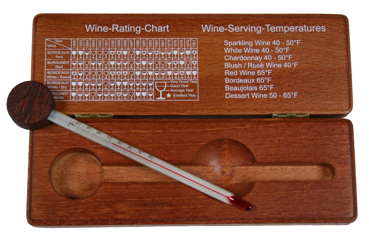 Wine Thermometer Walnut