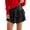 C-Black752, variant on DHFJKG Womens Glitter Tiered Skirts Sparkling Solid Color Pleated Mini Skirt Sexy Y2K Clothes Stylish Skirt