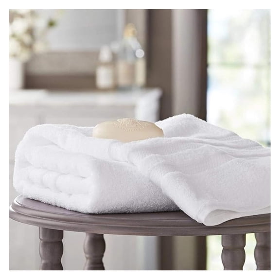 Hotel Premier Collection 100% Cotton Luxury Bath Towel, White