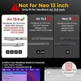thumbnail image 2 of Kit de Estuche Transparente con Puntos para MacBook Air 13.6" M5/M4/M3/M2 A3449/A3240/A3113/A2681, 2 of 8