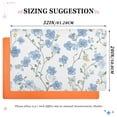 thumbnail image 6 of Yayeee Doormat for Indoor Entrance 32" x 20" Non Slippery Floor Rug, Forget Me Not, 6 of 8