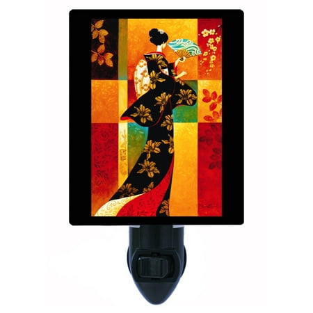 

Cultural Decorative Photo Night Light Plus One Extra Free Switchable Insert. 4 Watt Bulb. Image Title: Sakura. Light Comes with Extra Bulb.