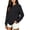 01#Black, variant on Women's Long Sleeve Crewneck Oversized Sweatshirts Loose Fit Pullover Tops Soft Cute Shirts Work&Casual Daily Lounge Wear Fall Winter Clothes