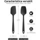 thumbnail image 2 of Espátula plana y espátula de cuchara: rascador de silicona resistente al calor, utensilio de mezcla de cocina de goma flexible con superficie antiadherente mejorada, 2 of 4