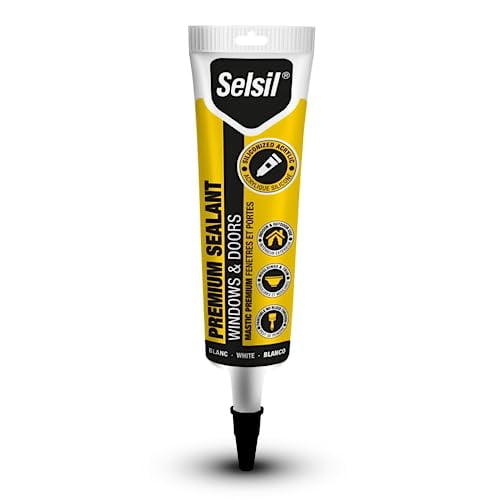 Siliconized Super  Latex Sealant, Indoor & Outdoor Paintable Caulk - Flexible, Weather & Moisture Resistant, White Caulking for Baseboards, Windows, Doors & More - 5.5 oz (160 ml)