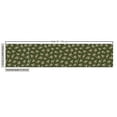 thumbnail image 3 of Ambesonne Garden Fabric by the Yard Upholstery, Minimalist Spring Blossoms, 1 Yard, Army Green and Pale Pink, 3 of 5