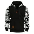 thumbnail image 4 of LWavelet Mens Casual Pullover Hooded Sweatshirt with Camouflage Pattern Long Sleeve Adjustable Drawstring Hood and Front Pocket for Outdoor and Everyday Wear, 4 of 4
