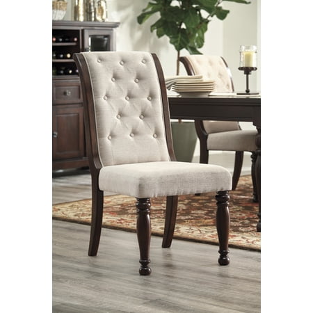 Ashley Porter Rustic Brown Upholstered Dining Room Side Chair - Set of