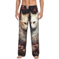thumbnail image 1 of Balery Flower Cat Couple Pantalones de pijama para hombre, pijama ultraligero, pantalón de descanso-Large, 1 of 6