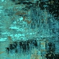 thumbnail image 1 of Ahgly Company Machine Washable Indoor Square Oriental Turquoise Blue Industrial Area Rugs, 8' Square, 1 of 4
