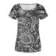 thumbnail image 3 of Blusa de manga corta con cuello redondo, informal, cómoda, a la moda para mujer OAVQHLG3B Store  lin121212, 3 of 3