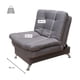 thumbnail image 4 of Sillón Individual Moderno Ocasional Reclinable 3 posiciones NORVAL  estructura de madera patas metálicas tela de Lino, 4 of 8