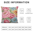 thumbnail image 5 of Creowell  Pink Floral Pillow Cases,Watercolor Rose Peony Flower Pillow Covers, Zipper&amp; Double-Sided Printed Modern Decorative Pillow Covers Spring Pillow Cases for Couch Sofa Bed, 5 of 5