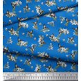 thumbnail image 2 of Soimoi Viscose Chiffon Fabric Leaves,Flower & Humming Bird Print Fabric by Yard 42 Inch Wide, 2 of 3