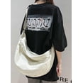 thumbnail image 2 of Kukuzhu Canvas Casual Messenger Bag for Women Hobo Crossbody Bag Shouder Purse Tote Handbag Men, 2 of 7