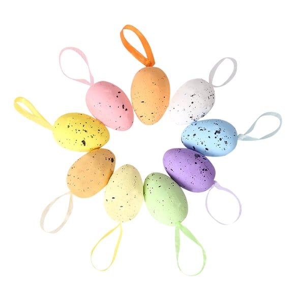 Binwennn Chandelier Chain Christmas Candy Decorations Garland Ceramic Eggs Easter Easter Pendant Easter Easter Decoration (9 Pcs/pack) Easter Ornaments Home Decoration