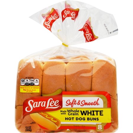 Sara Lee Soft & Smooth White Hot Dog Buns, 12 oz - Walmart.com