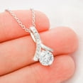 thumbnail image 6 of Petite Ribbon Necklace for Godmother Proposal Gift with Meaningful Message Card, Featuring Pendant and Chain Design, 6 of 8