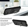 thumbnail image 5 of Allytechgroup iPhone 13 Mini Wallet Case for Women Men, Premium PU Leather Shockproof Hand Wrist Slim Fit Back Cover Phone Case for iPhone 13 Mini, Black, 5 of 6