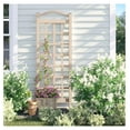 thumbnail image 5 of Dura-Trel Cambridge 28 by 75 Inch Indoor Outdoor Garden Trellis Plant Support for Vines and Climbing Plants, Flowers, and Vegetables, Mocha, 5 of 7