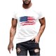 thumbnail image 2 of Tops para hombre, blusas y camisas de cuello redondo y manga corta para hombre, camiseta de cuello redondo y manga corta con estampado de la bandera del Día de la Independencia de Estados Unidos para, 2 of 5