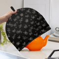 thumbnail image 3 of HELLHERO Butterflies and Dots 1Pcs Tea Cozies Covers Polyester Canvas Durable for Women, 3 of 8