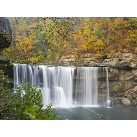 Cumberland Falls State Park near Corbin, Kentucky, USA Fall Waterfall Photo Print Wall Art By Chuck