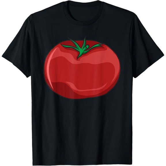 Funny Tomato Halloween Red Fruit Vegan Simple Easy Costume T-ShirtPure cotton short-sleeved shirts for both men and women
