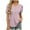 Pink, variant on Uaswgudfs Women's Breathable Blouse Top with Polka Dot Pattern - V-Neck Button-Front Shirt for Playful Casual Looks
