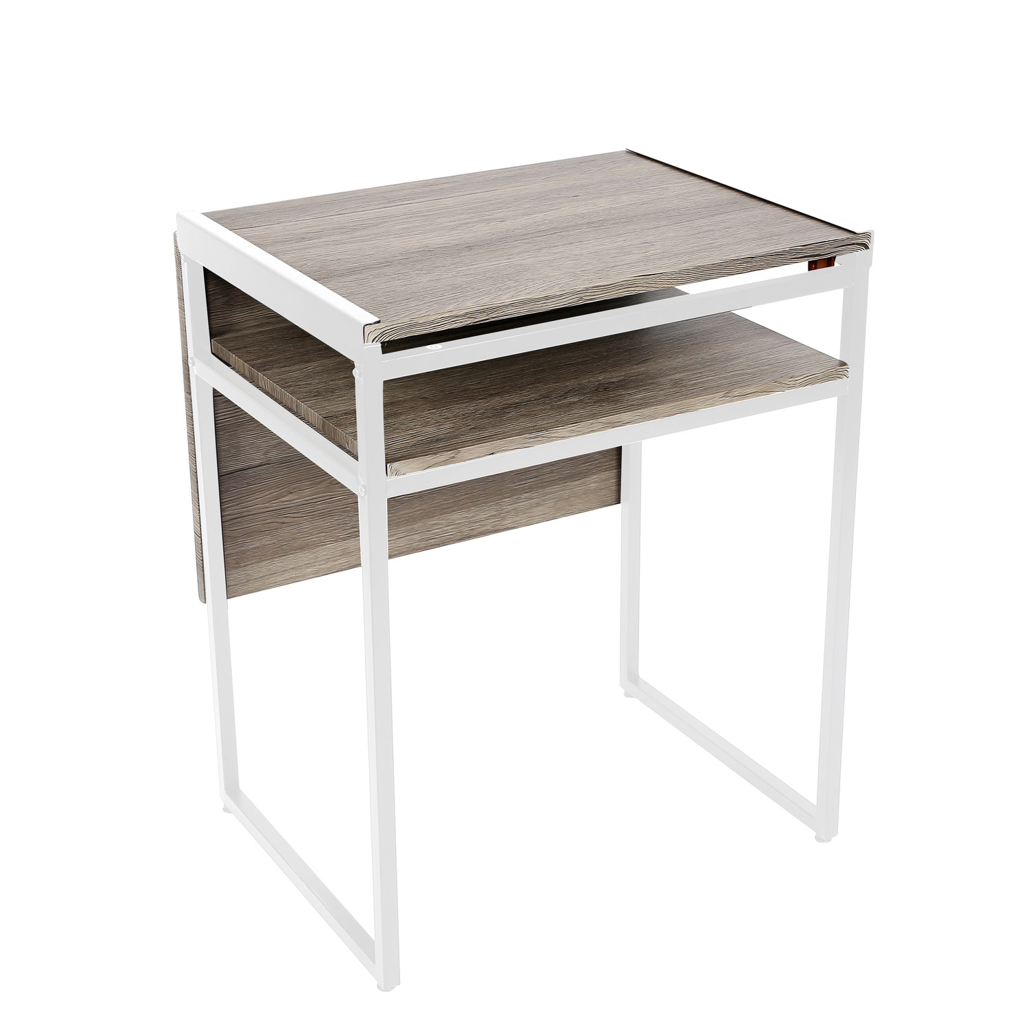 SpaceMaster Small Space Desk and Dining Table in White