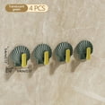 thumbnail image 2 of Racks for Storage,Heavy Bag Hanger 4Pc Punch- Wall-Mounted Bag Hook Door Back Storage Hanger Strong Seamless Hook Headphone Rack Door Hanger Hook,Back of Door Hooks, 2 of 5