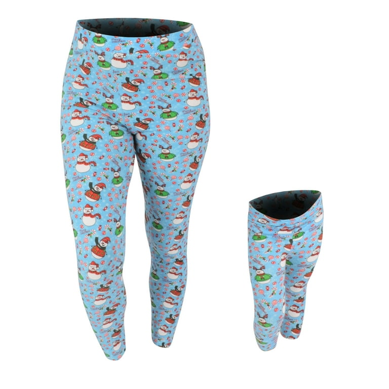 Girls Christmas Snowman Leggings Matching Mommy and Me 2t Walmart