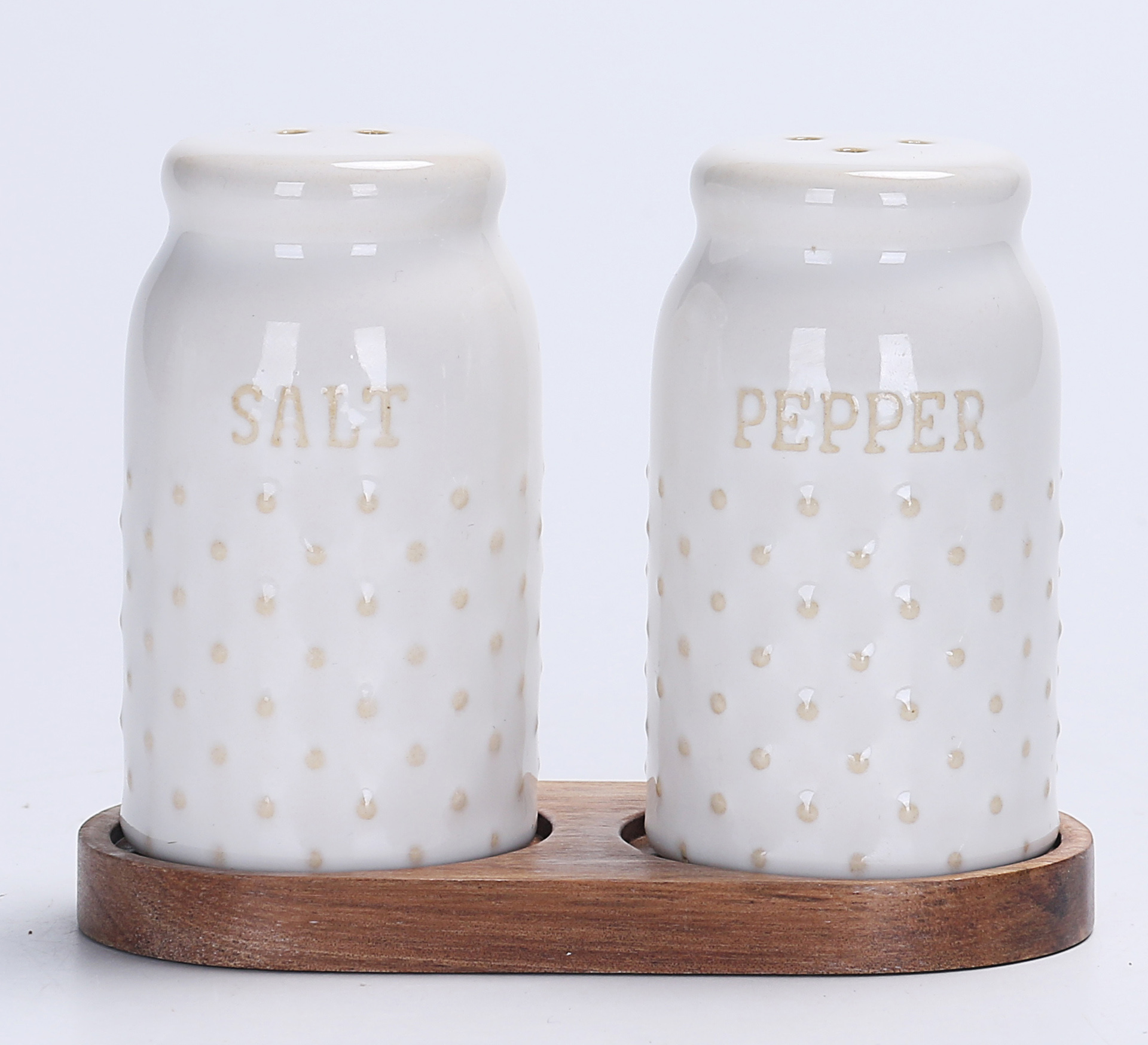 Dotted 3PC Salt & Pepper Set/Modern Farmhouse Mix & Match Walmart