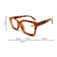 thumbnail image 7 of EYEGEMS Brand Eyeglasses +3.00 Women Eco Friendly Sustainable  Reading Glasses  Ladies Walnut Wood Amber Brown Tortoise 0552, 7 of 7