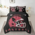 thumbnail image 3 of Erosebridal American Football Bedding, Eat Sleep Bed in a Bag, Sports Lover Reversible Bed Set, Microfiber Room Decoration, 7pcs, 3 of 5