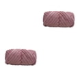 thumbnail image 1 of Ounissouiy 500G Terciopelo Voluminoso Hilo Grueso Brazo Tejer Cojín Manta Tejer Tiro Rosa Oscuro 500g Rosa oscuro 500g 2Conjunto, 1 of 6